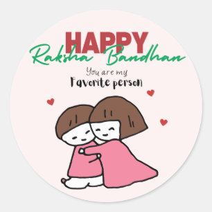 Pegatina Redonda Raksha Bandhan