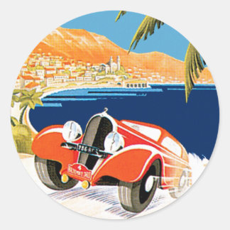 Pegatina Redonda Rallye Automobile de Monte Carlo