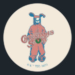 Pegatina Redonda Ralphie | Pink Nightmare<br><div class="desc">This graphic features Ralphie dressed in the pink bunny costume from the classic movie,  A Christmas Story.</div>