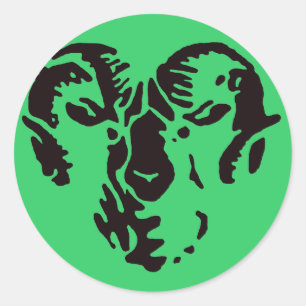 Pegatina Redonda Ram