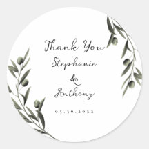 Rama de oliva botánica deja Boda italiano