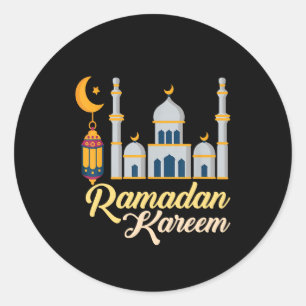 Pegatina Redonda Ramadán Kareem