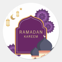 Pegatina Redonda Ramadan Kareem