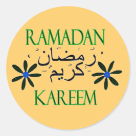Pegatina Redonda Ramadan Kareem