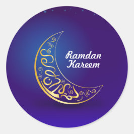 Pegatina Redonda Ramadan Kareem