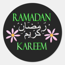 Pegatina Redonda Ramadan Kareem