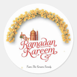 Pegatina Redonda Ramadan Kareem holiday 