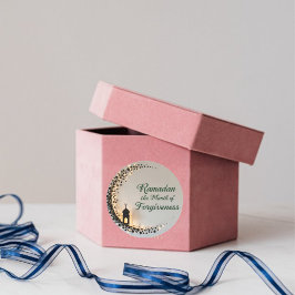 Pegatina Redonda Ramadan Kareem theme gift sticker for celebration