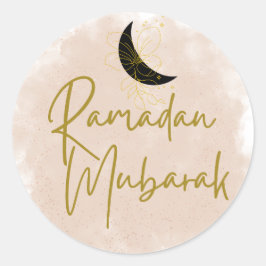 Pegatina Redonda Ramadan Moubarak