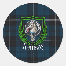 Ramsay Scottish Clan Tartan & Crest