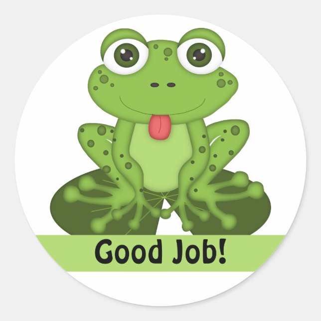 Pegatina Redonda Rana (Anverso)