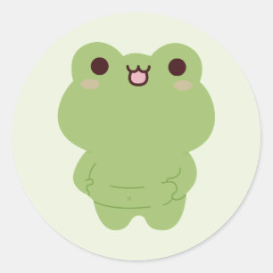Pegatina Redonda Rana Chonky
