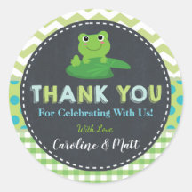 Rana dulce Azul Verde Baby Shower Gracias A Favor