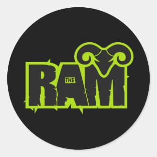 Pegatina Redonda Randy "The Ram"