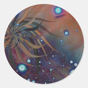 Pegatina Redonda Rapto pernicioso