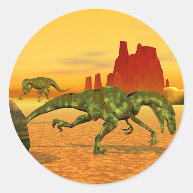 Pegatina Redonda Raptors (Anverso)