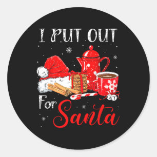 Pegatina Redonda Raro Siempre Lo Puse Para Navidades De Santa X