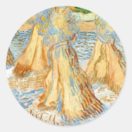 Pegatina Redonda Rasgos de trigo (1890)