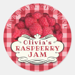 Pegatina Redonda Raspberry Jam