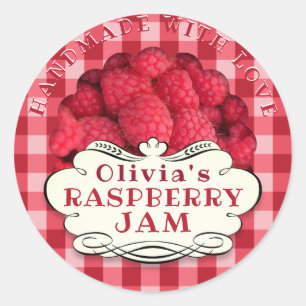 Pegatina Redonda Raspberry Jam