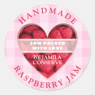 Pegatina Redonda Raspberry Jam