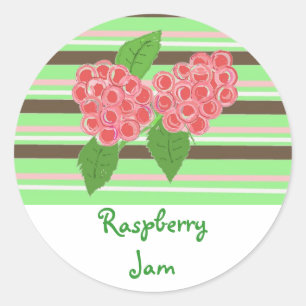 Pegatina Redonda Raspberry Jam