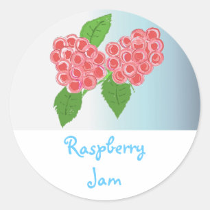 Pegatina Redonda Raspberry Jam