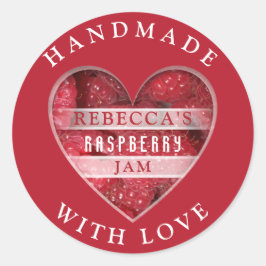 Pegatina Redonda Raspberry Jam