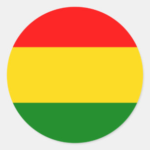Pegatina Redonda Rasta