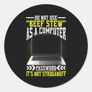 Pegatina Redonda Rastreador De Seguridad Cibernética Y Profesional 