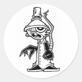 Pegatina Redonda rata de laboratorio