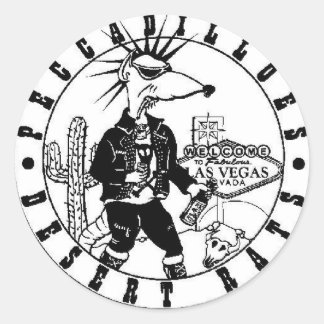 Pegatina Redonda Rata de Peccadilloes