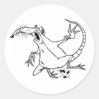 Pegatina Redonda rata enemiga