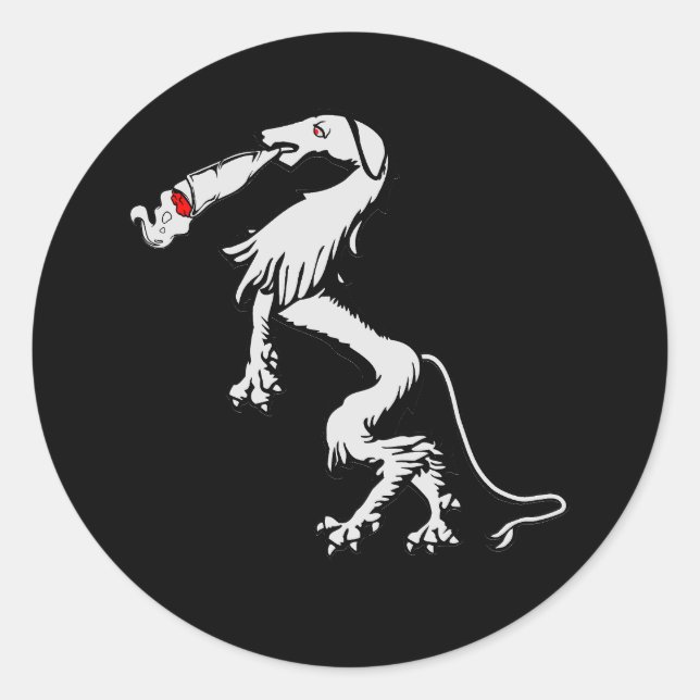 Pegatina Redonda Rauchender Panther Steiermark Österreich Wappen (Anverso)