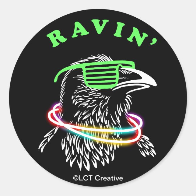 Pegatina Redonda Ravin' (Anverso)