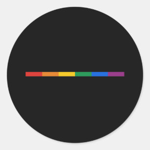 Pegatina Redonda Raya del orgullo gay