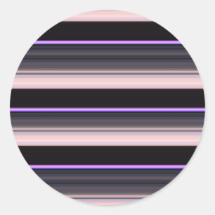 Pegatina Redonda Rayas grises negras de época
