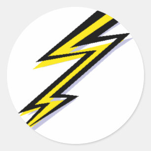 Pegatina Redonda ¡Rayo Bolt!