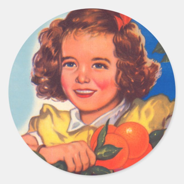 Pegatina Redonda Rayo de sol (Anverso)