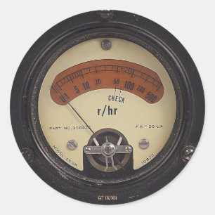 Pegatina Redonda Raytheometer Sticker de profesor Temple's