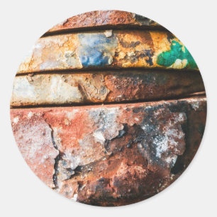 Pegatina Redonda raza metalizado mixta a torta