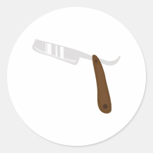 Pegatina Redonda Razor directo