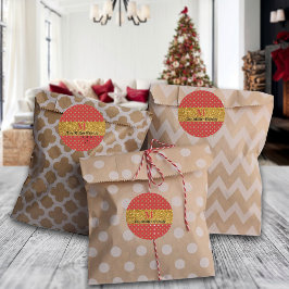 Pegatina Redonda Razzle Dazzle Navidad Brillo Lunares Personalizado