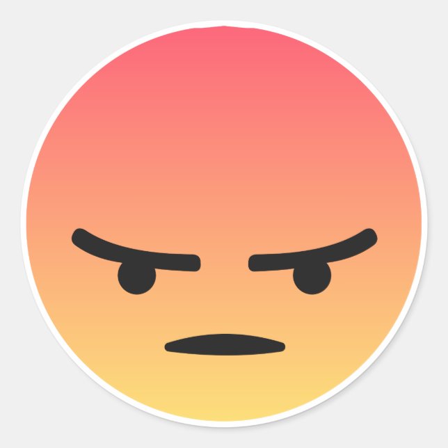 Pegatina Redonda Reação Grr (Anverso)