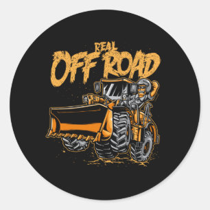 Pegatina Redonda Real Off Road Truck