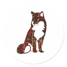 Real Ruby Red y Textura de Mármol de Oro en zorro