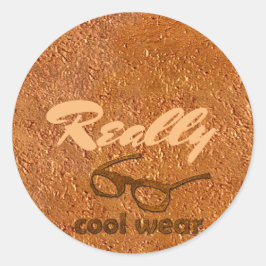 Pegatina Redonda Realmente Guay Usa Aspecto De Cobre