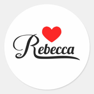 Pegatina Redonda Rebecca