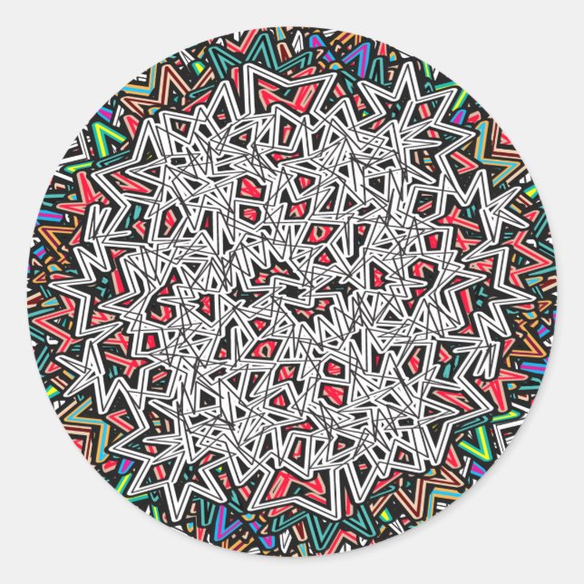 Pegatina Redonda rebote - pegatinas (Anverso)