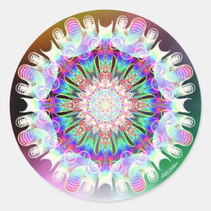 Pegatina Redonda Recibir